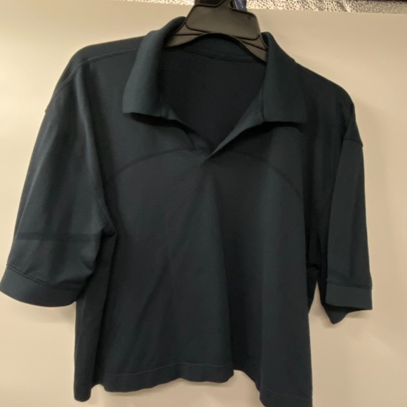 Lululemon Swiftly Tech Relaxed- Fit Polo Shirt Navy/Dark Blue Women’s Size 14 - Picture 8 of 15